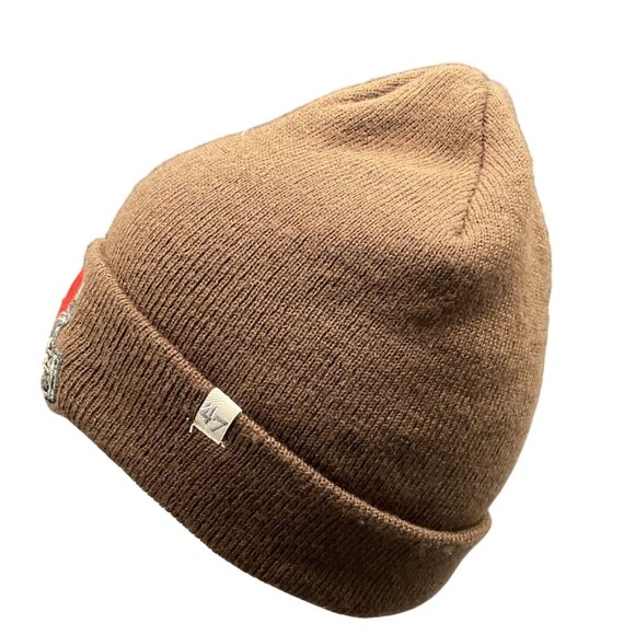 Cleveland Browns 47 Brand Knit Beanie Hat Brown NFL Team Apparel One Size - Picture 2 of 6